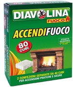 Immagine di ACCENDIFUOCO DIAVOLINA 80 CUBI